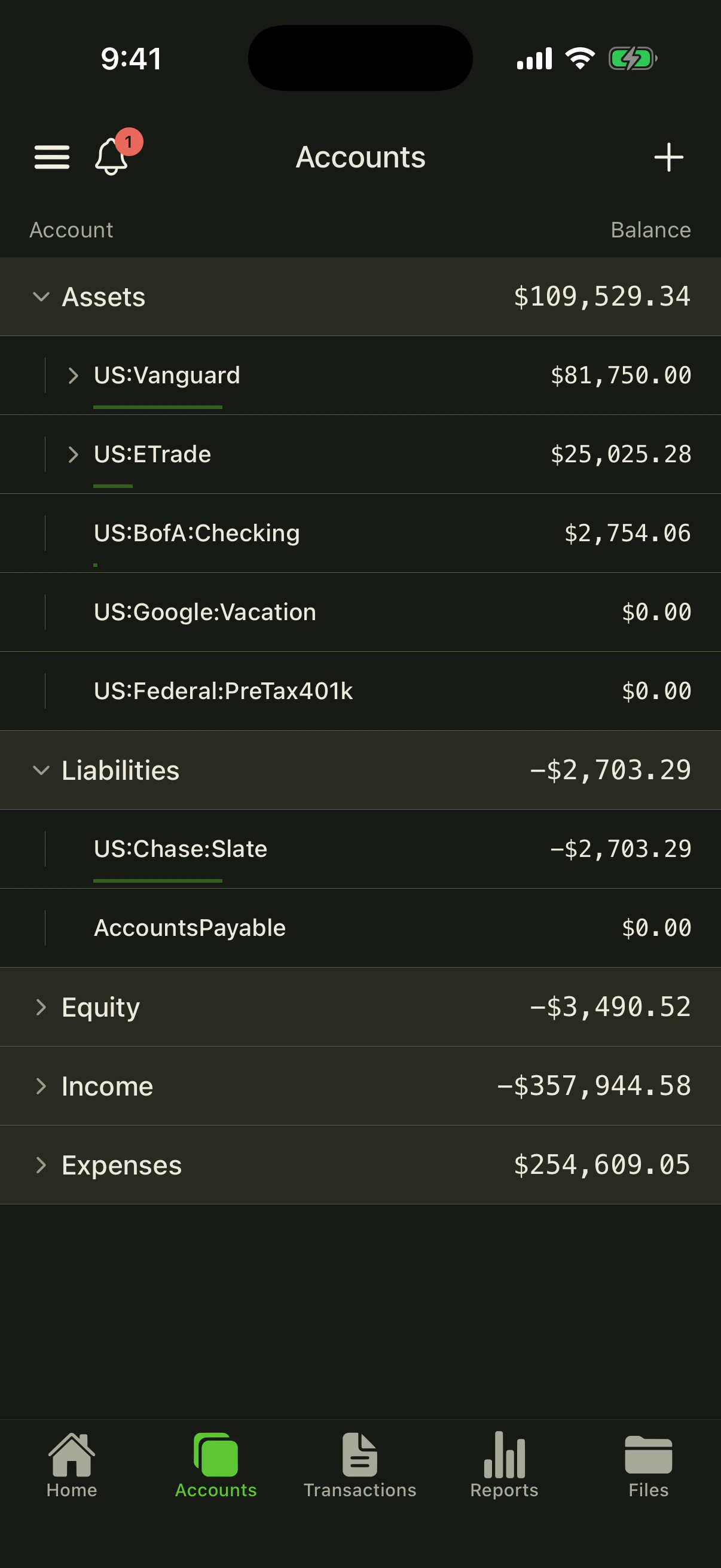 Accounts