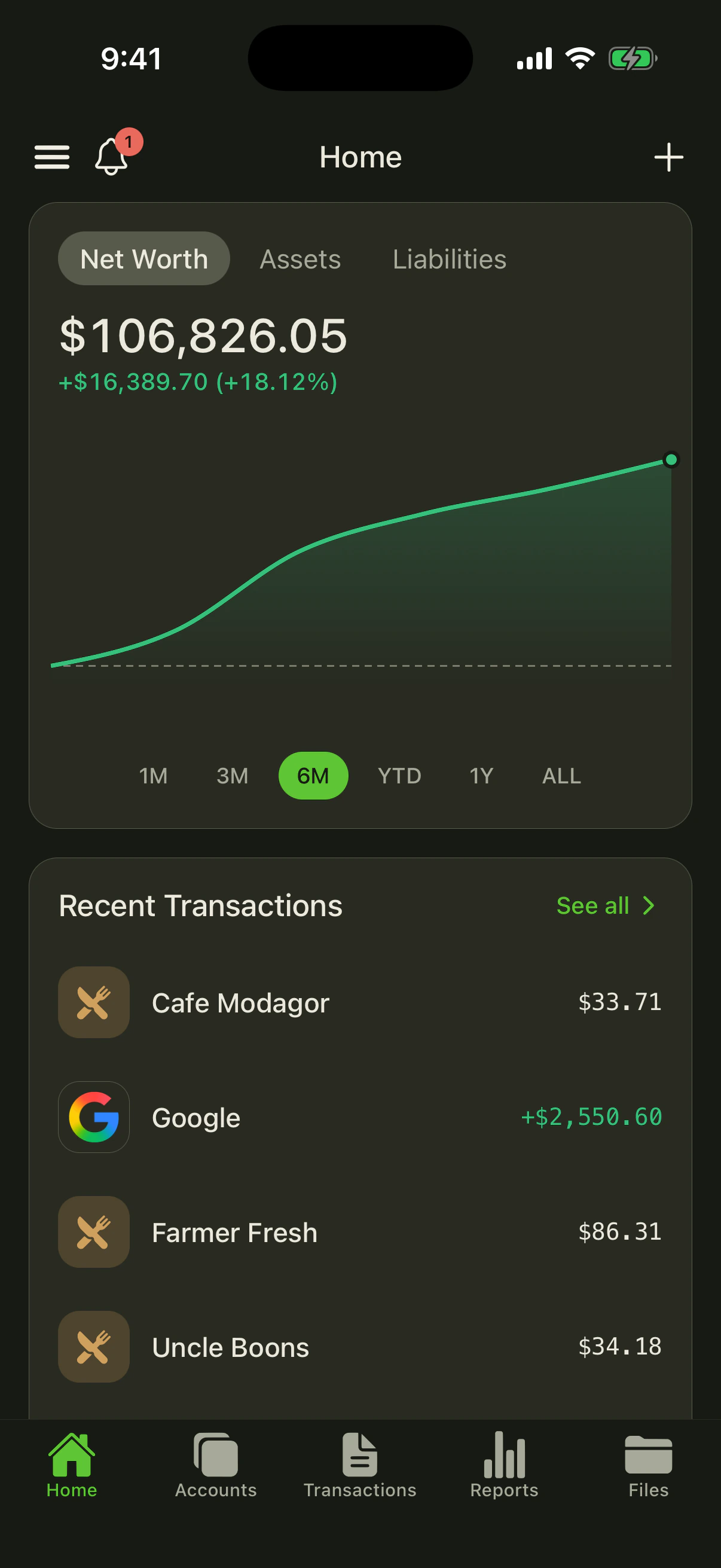 Beancount Android App Screenshot