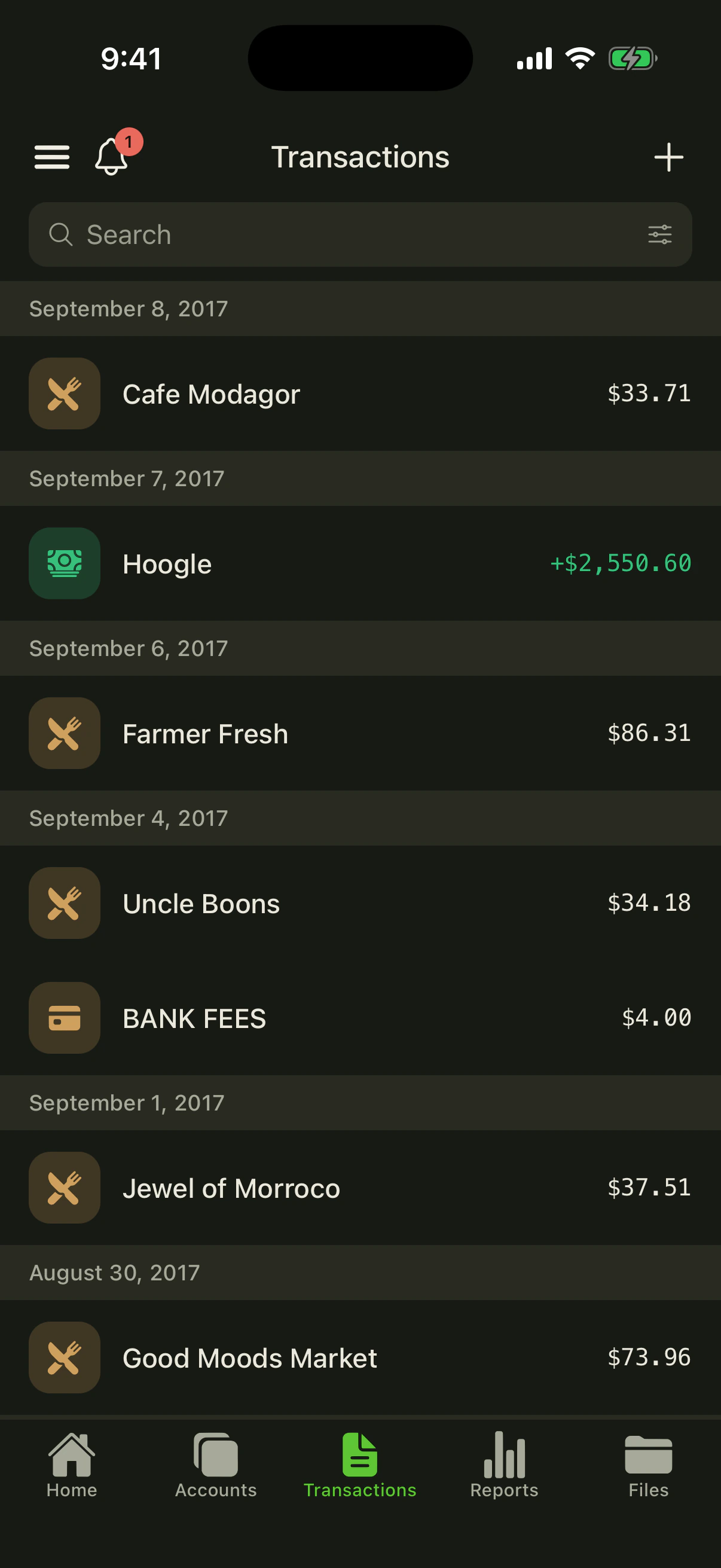 Transactions